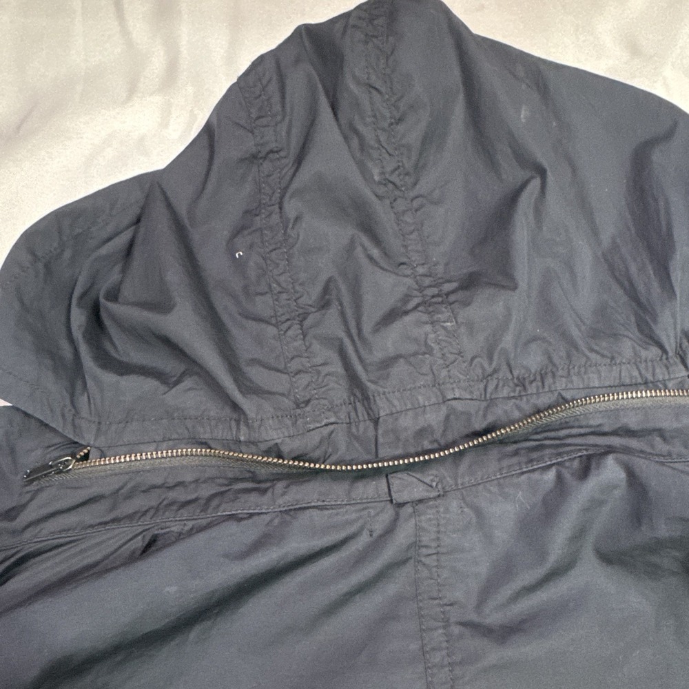 Vince Hooded Utility Field Jacket Navy 100% Cotton Full Zip Size S - Picture 10 of 11